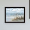 Trendy Decor 4U "Winds of the ocean blowing the Palm Trees and Sea Oats" Framed Wall Art for Living Room, Wall Art Print for Home Decor