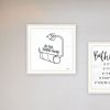 Trendy Decor 4U "Bathroom Rules" Framed Wall Art for Bathroom, Wall Art Print for Home Decor, Bathroom Wall Art by Imperfect Dust