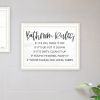 Trendy Decor 4U "Bathroom Rules" Framed Wall Art for Bathroom, Wall Art Print for Home Decor, Bathroom Wall Art by Imperfect Dust