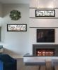 Trendy Decor 4U "Merry & Bright Holiday; Happy Holidays to YOU" Framed Wall Art for Living Room, Wall Art Print for Home Decor