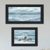 Trendy Decor 4U "Steadfast in the Waves" Framed Wall Art for Living Room, Wall Art Print for Home Decor, Bedroom Wall Art by Georgia Janisse